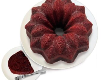 Red Velvet Rum Cake available in 33 oz.